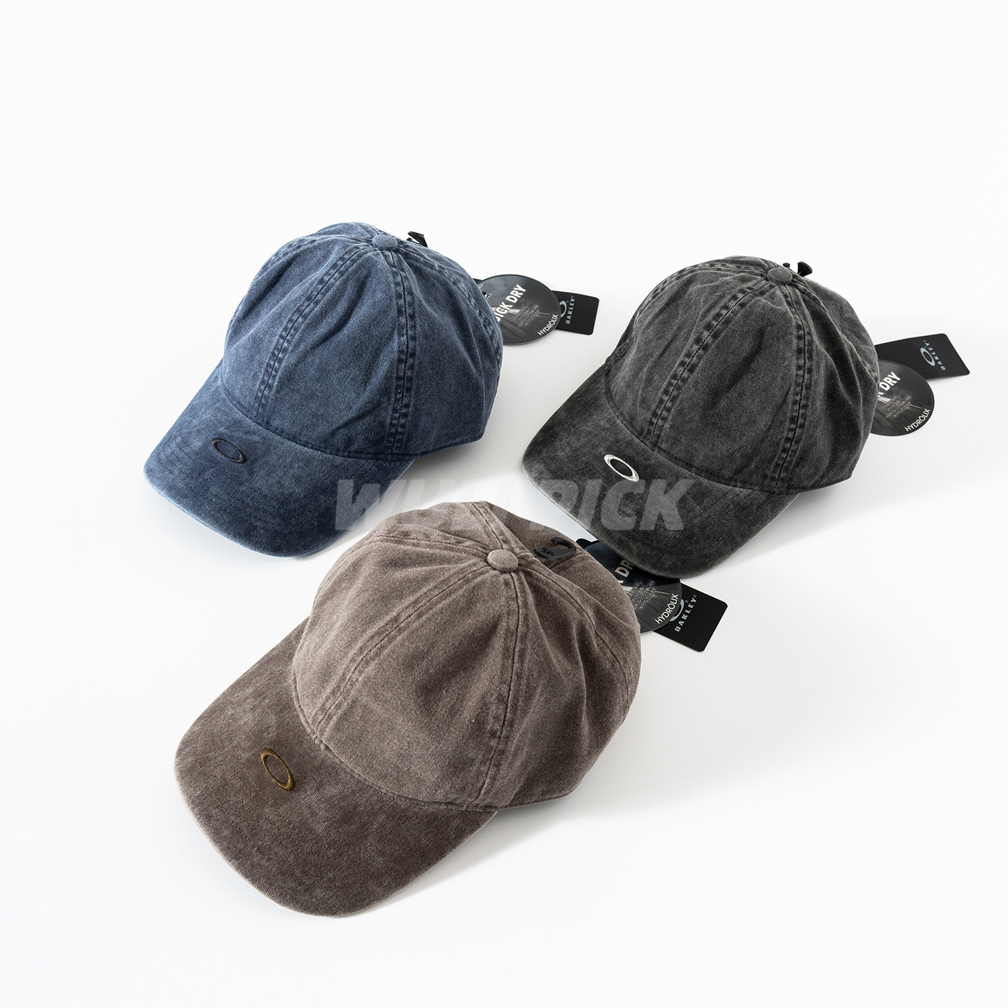 现货Oakley欧克利ESSENTIAL BRIM LOGO 日本限定水洗复古鸭舌帽