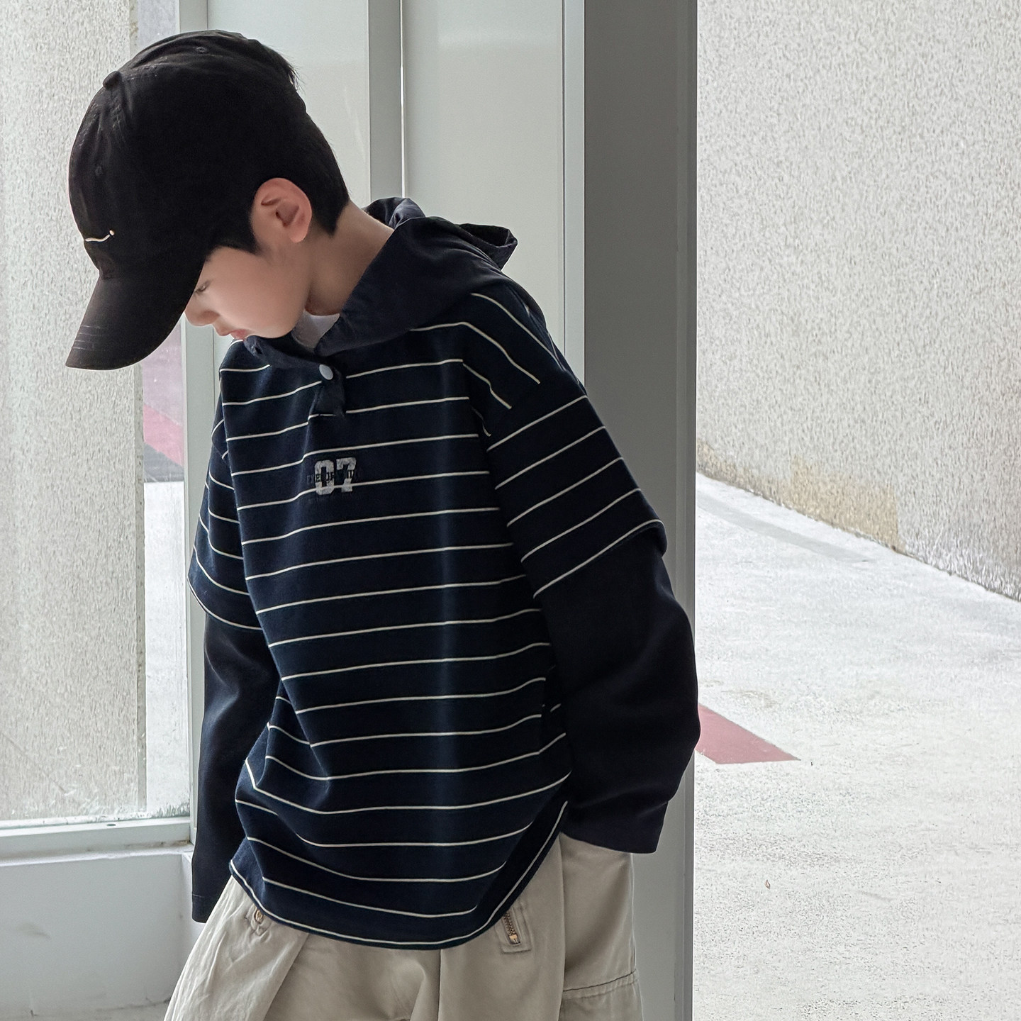 男童卫衣春秋款2026新款儿童装痞帅条纹休闲运动连帽上衣大童春装,童装/婴儿装/亲子装,卫衣/绒衫,淘宝优惠券,粉丝福利购,淘宝优惠卷