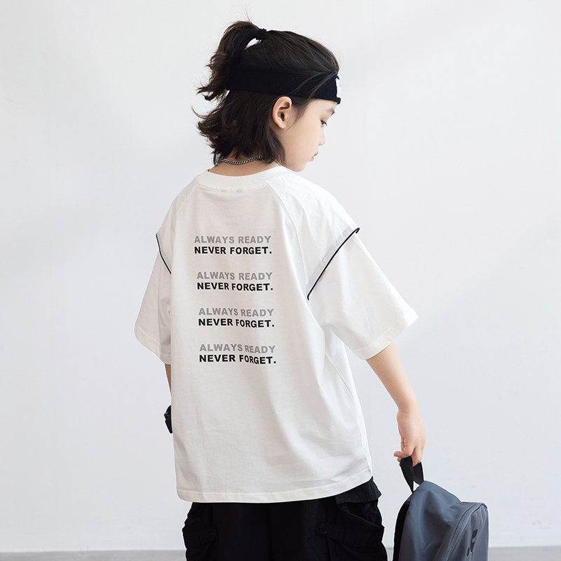 男童短袖t恤夏装2025新款儿童夏季半袖纯棉体恤大男孩上衣洋气T潮,童装/婴儿装/亲子装,T恤,淘宝优惠券,粉丝福利购,淘宝优惠卷