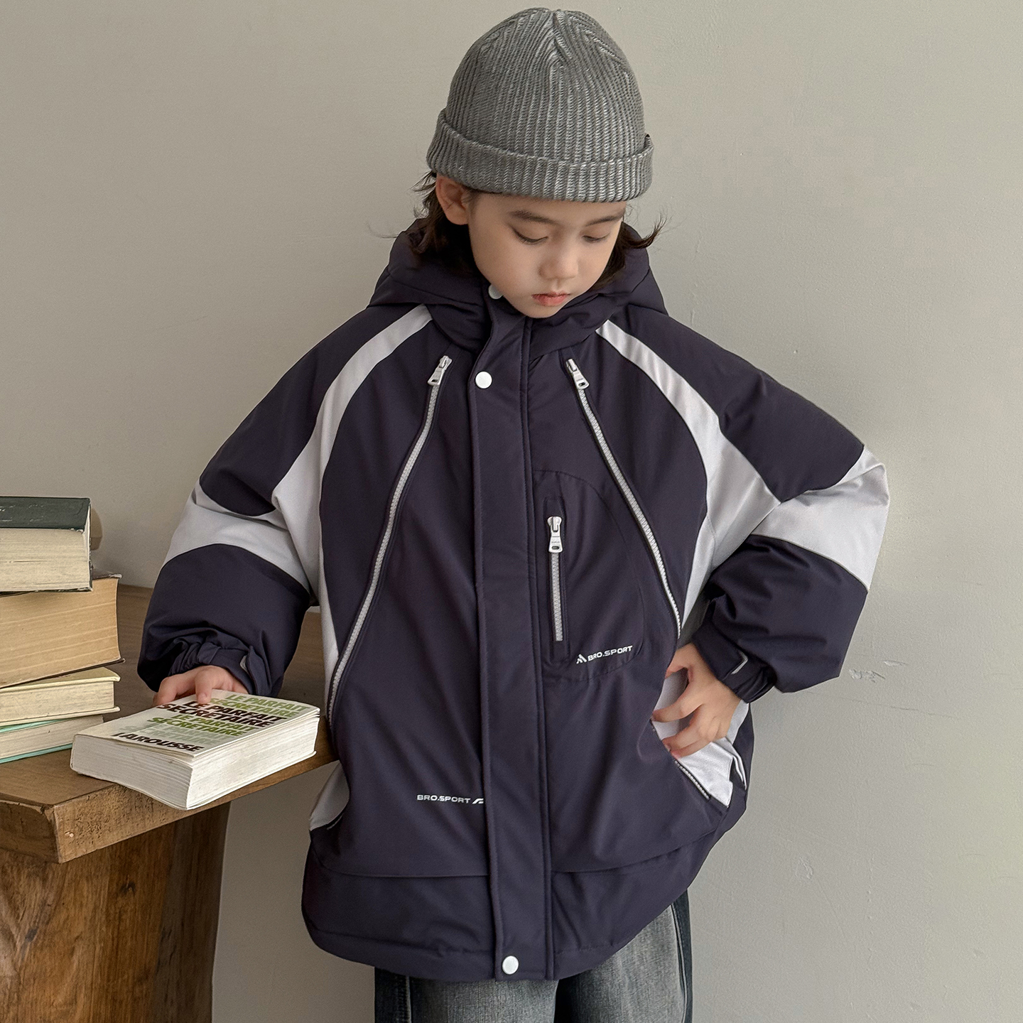 男童羽绒服白鸭绒冬季2025新款中大儿童加厚保暖外套男孩冬装潮牌