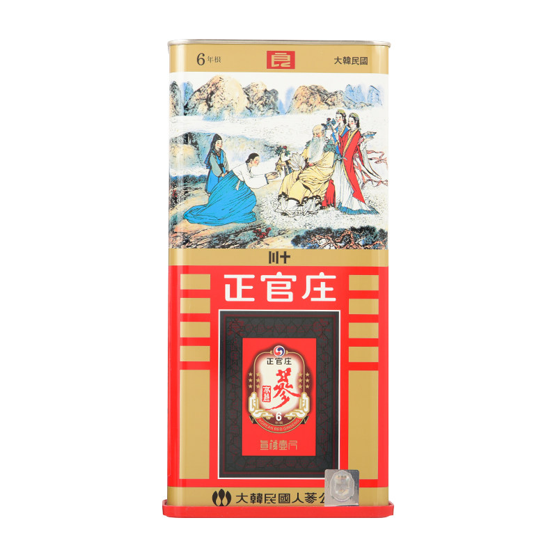 正官庄高丽红参6年根良参30支600克/盒包邮中药材店铺高丽参