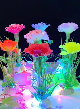 康乃馨餐桌摆盘中国大陆绢花