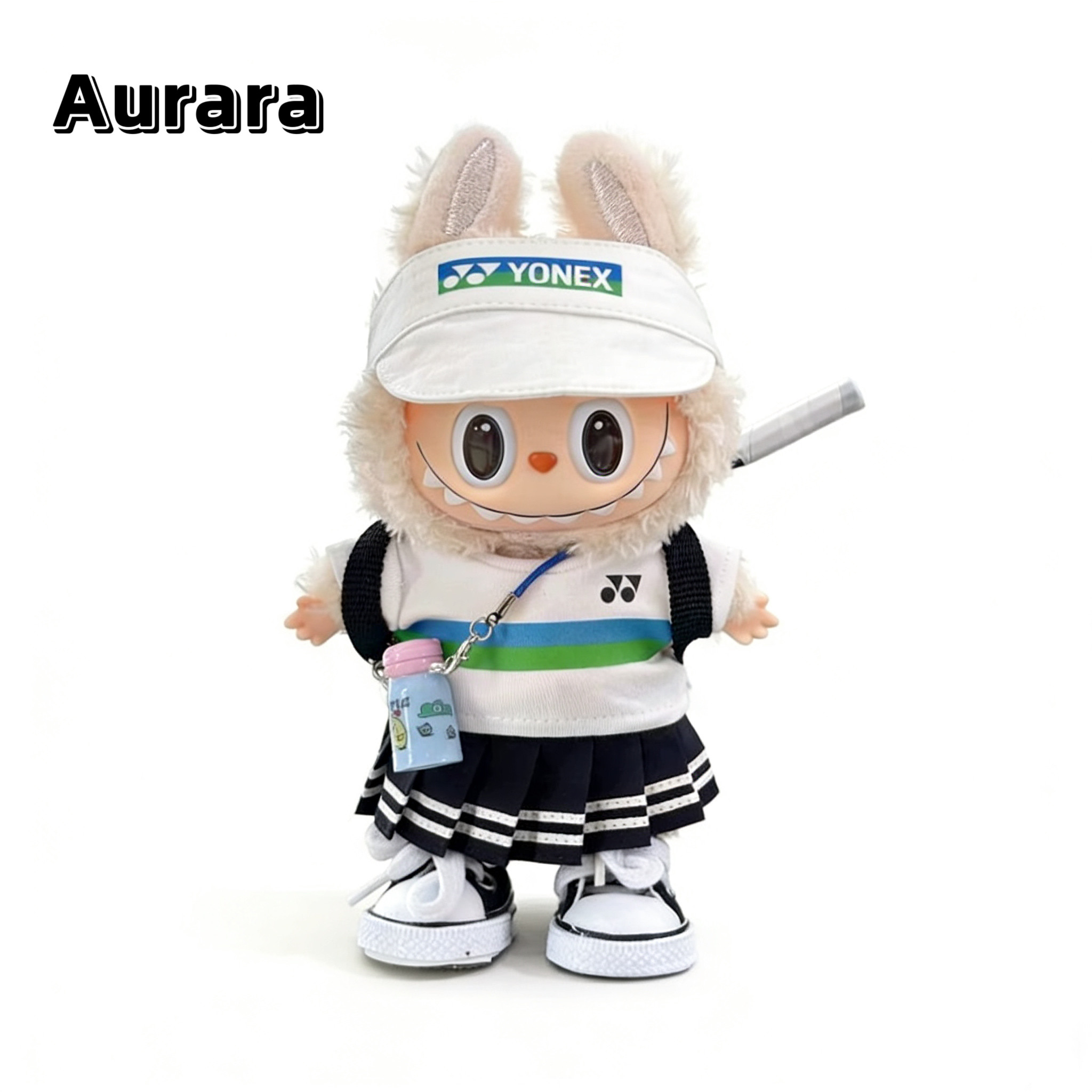 Labubu娃衣运动风羽毛球运动套装拉布布一二代三代LABUBU衣服挂件