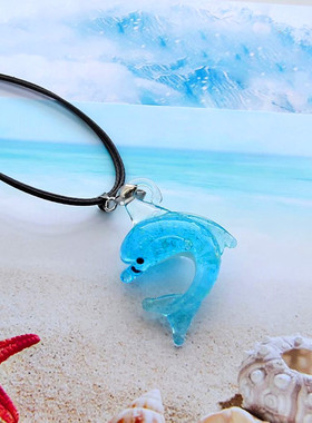 海豚发夜光琉璃项链学生