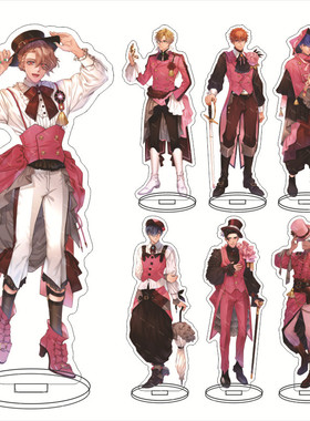 16cm obey me立牌撒旦利维坦玛门臣服我吧亚克力摆件手办游戏周边