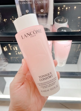 包邮自用经典 兰蔻粉水柔肤水爽肤水玫瑰粉水400ML保湿补水