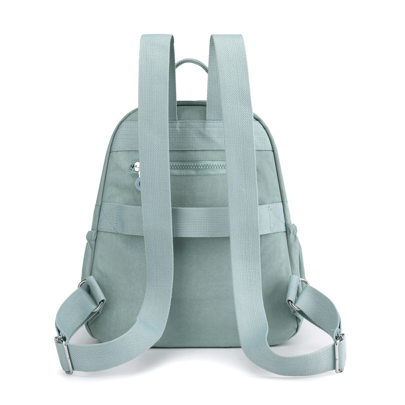 SMALL BACKPACK FEMALE NEW FASHION ALL-MATCH CASUAL FEMALE BACKPACK KOREAN TRAVEL BAG LIGHTWEIGHT NYLON FABRIC DOUBLE BACK FEMALE TIDE