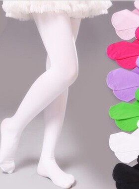 厂家春秋薄款80d天鹅绒 女童芭蕾舞大袜白色连裤袜