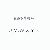 2025新款 UVWXYZ往事随风 111 29.99下单编码