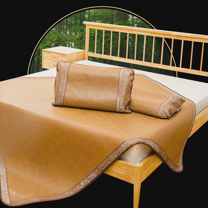 61K3凉席藤席0.9米学生宿舍单人1.1m夏季软席1.45折叠空调席1.8草