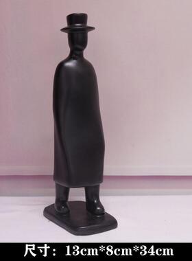 北欧人物行走摆件样板房办公室装饰品客厅酒柜设计师雕塑软装摆设