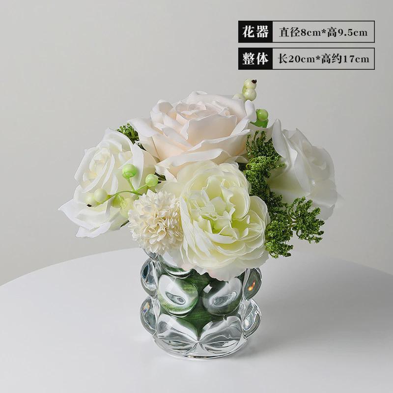 假花仿真花客厅装饰摆件高级感插花干花电视柜欧式摆设装饰花