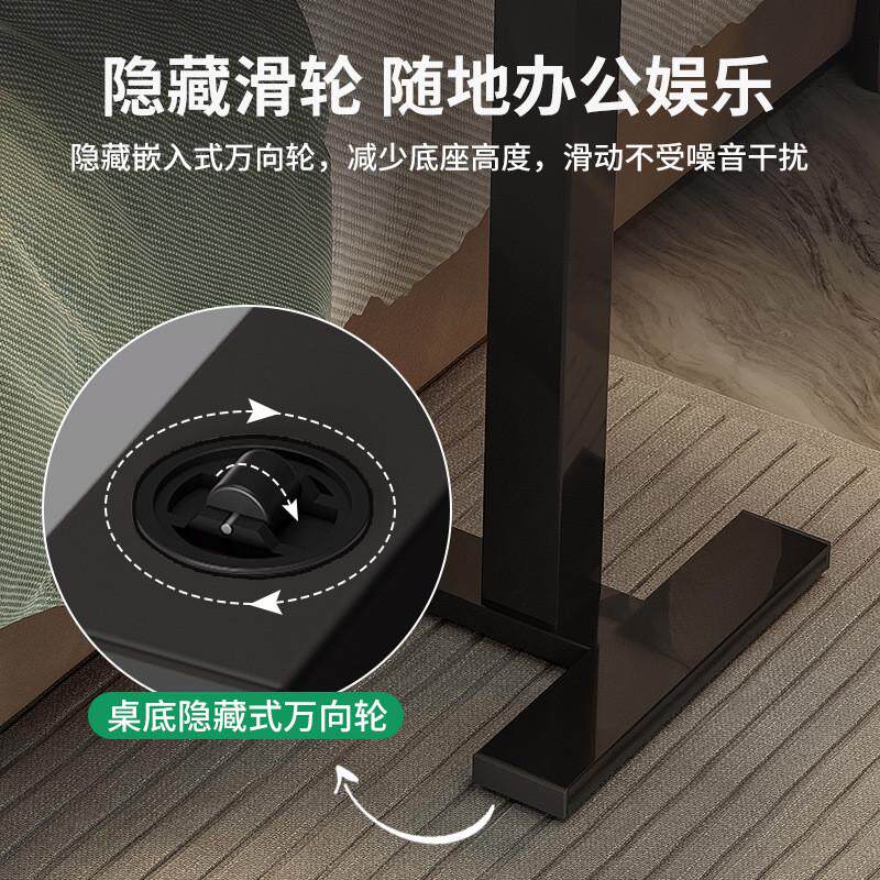 懒人床边桌可移动升降卧室电脑桌宿舍下铺置物架小书桌易工作台