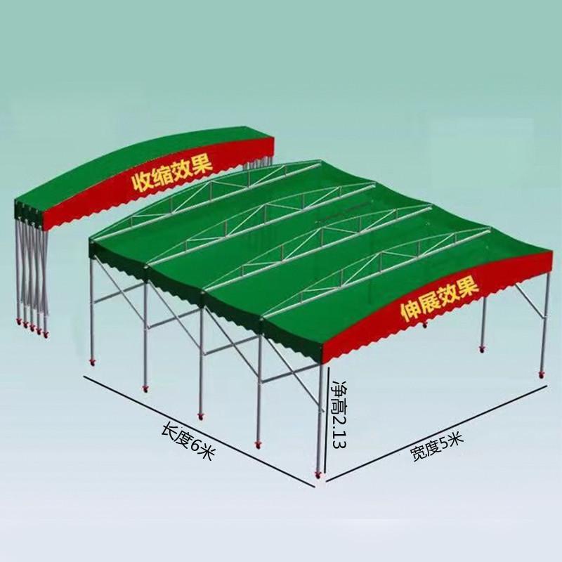 户外移动汽车夜市伸缩折叠雨棚防雨活动收缩遮阳棚推拉帐篷停车蓬