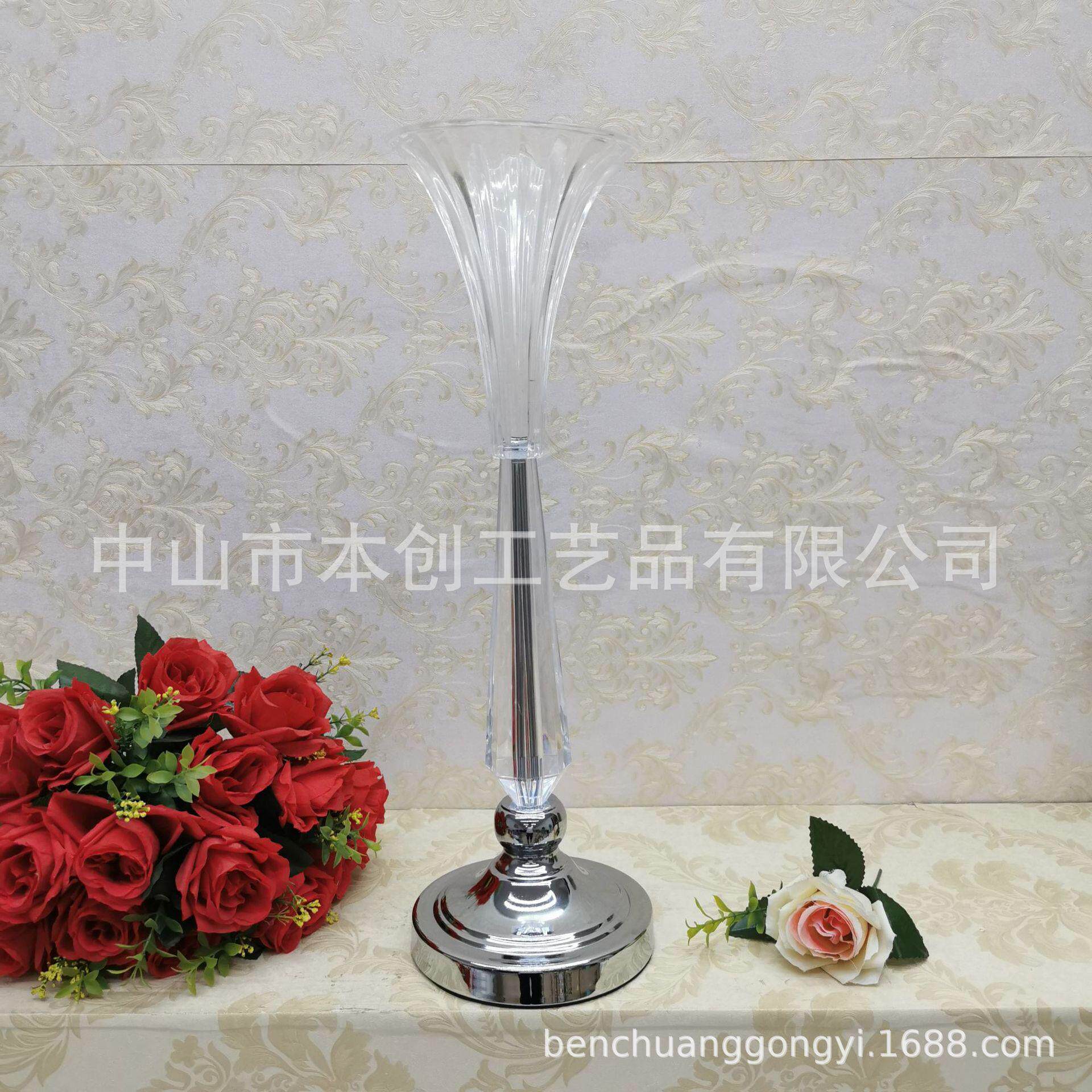 插花花架欧洲婚礼桌摆花器简约家居客厅餐桌婚庆道具路引装饰摆件