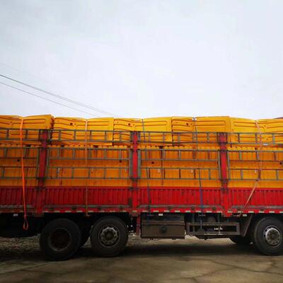 三孔水灌1200*680mm公分黄色吹塑隔离墩道路灌水马沙水马分离护栏