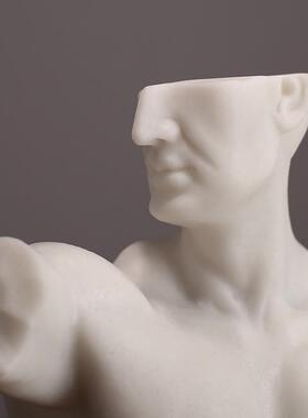 北欧风格半身人物造型摆件样板房样品间客厅电视柜书桌书房装饰品