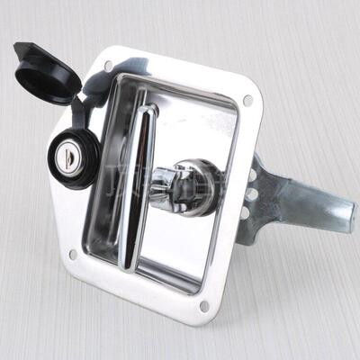 dinbongMS858不锈钢平面锁工程车箱式汽车门方锁机箱机柜面板锁