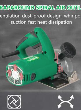 跨境热卖1680w大功率斜切石材切割机110v切割机切割机斜切125mm可