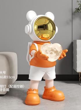 创意爱心灯宇航熊落酒店摆件客厅沙发旁地大会所电视柜办公室装饰
