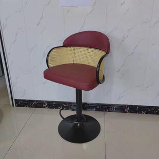 台岛升降旋转酒吧椅吧台椅家用靠背收银轻奢台前台高脚椅