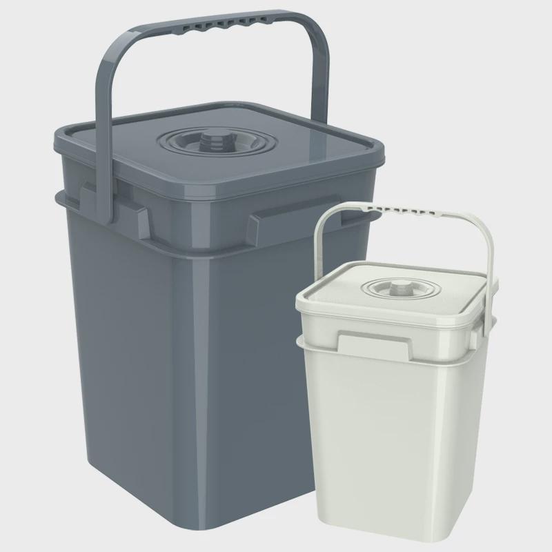 ri0t25l方形垃圾桶家用储水桶茶具排水桶带盖茶渣桶茶水桶深