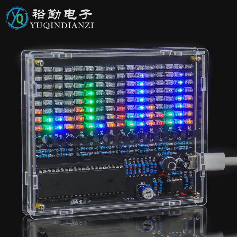 声控LED旋律频谱节奏灯显示器DIY套件拾音器电子制作焊接练习组装