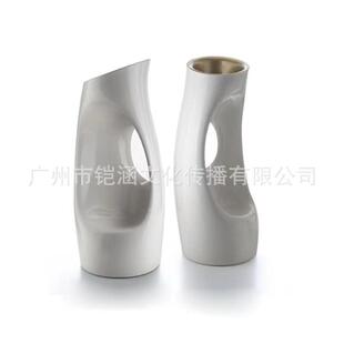 玻璃钢花盆大口径商场落地花瓶办公楼高级感花槽户外创意花器摆件