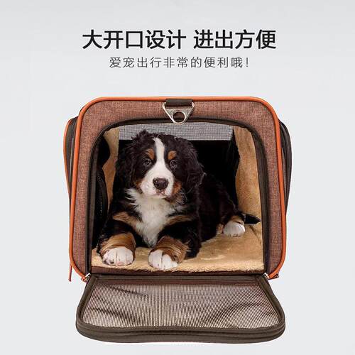 宠物拉杆箱包遛狗外出行李箱包推车猫咪折叠笼多功能便携车载狗狗