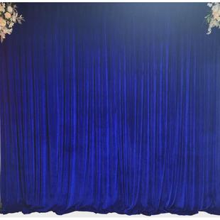 婚庆背景布幔纱幔金丝绒幕布舞台场地布置墙面舞台婚礼直播背景布