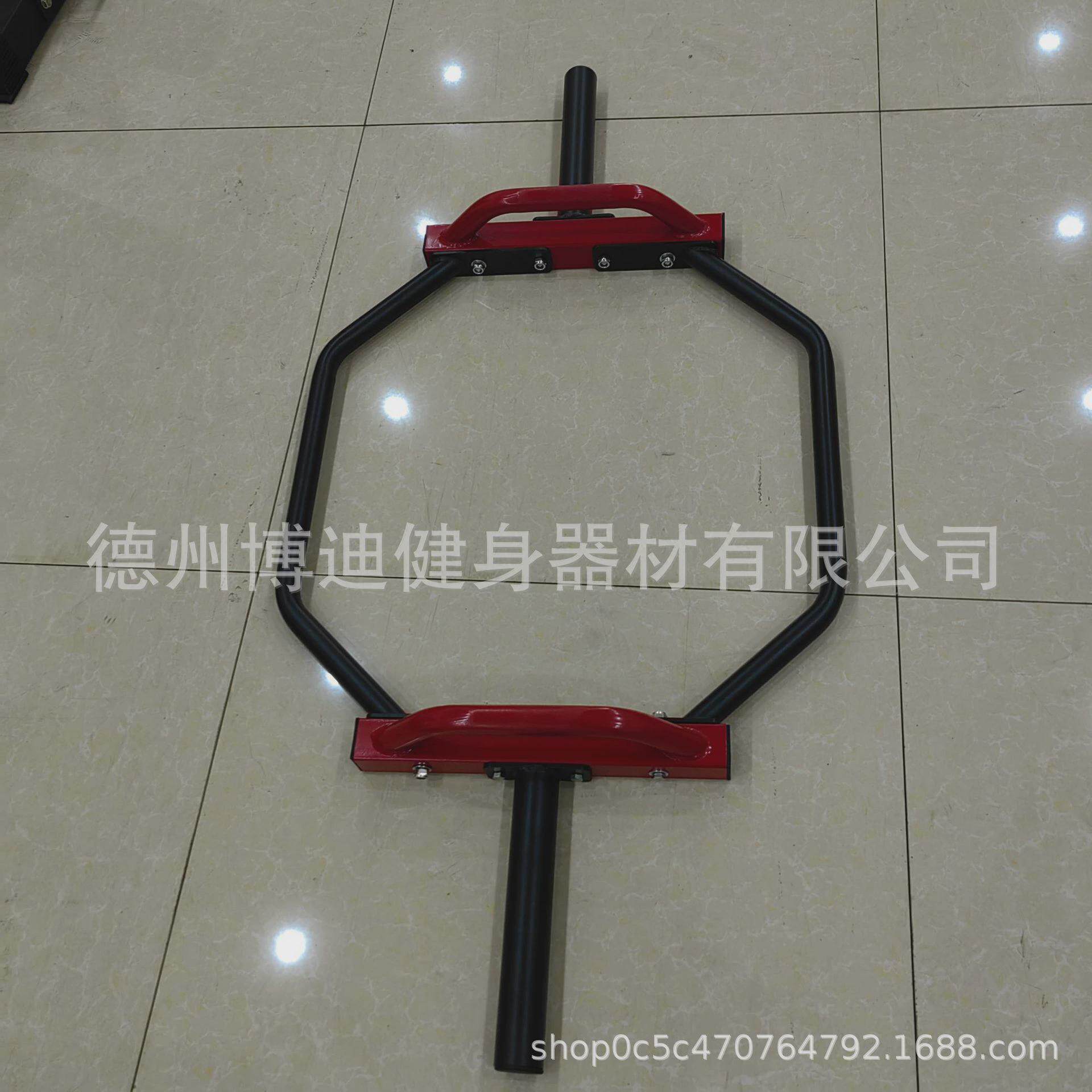 环形硬拉杆健身房杠铃杆六边环形杠铃架奥杆深蹲硬拉六角运动器材
