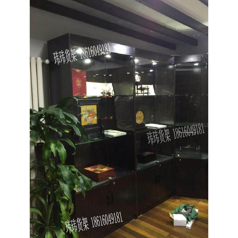 按需定制生态木展示柜产品展柜陈列柜玉器柜台古懂瓷器货架珠宝柜