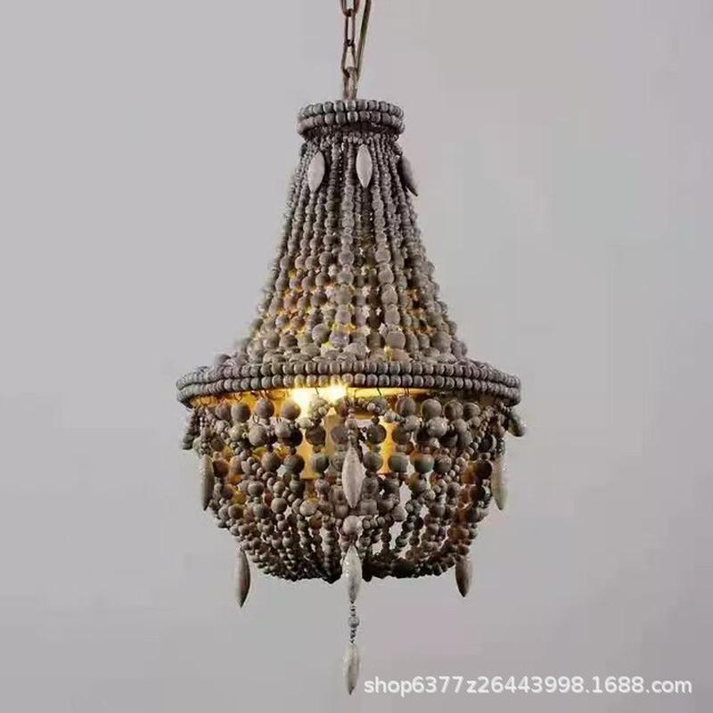 法式轻奢头客厅灯实木卧室吊灯装饰灯具儿童房公主美式复古餐厅灯