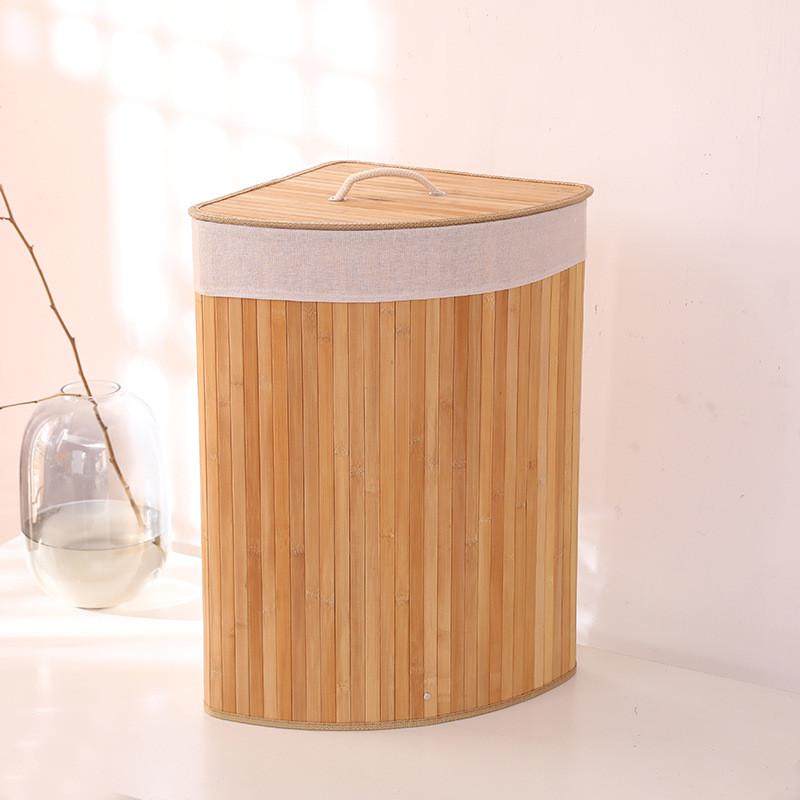 竹编折叠三角脏衣篓 酒店毛巾桶浴巾编织收纳筐家用高颜值 收纳篮,畜牧/养殖物资,特种养殖设备,淘宝优惠券,粉丝福利购,淘宝优惠卷