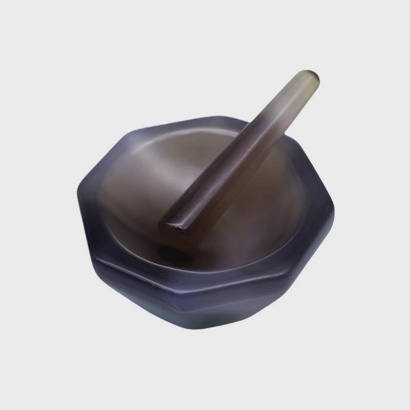 研钵玛瑙天然研磨棒乳钵抗耐磨实验室研磨罐固体粉体研磨40-220mm