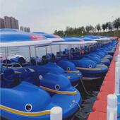 创意景区海豚船公园游船玻璃钢水上游乐船观光休闲观光游乐船