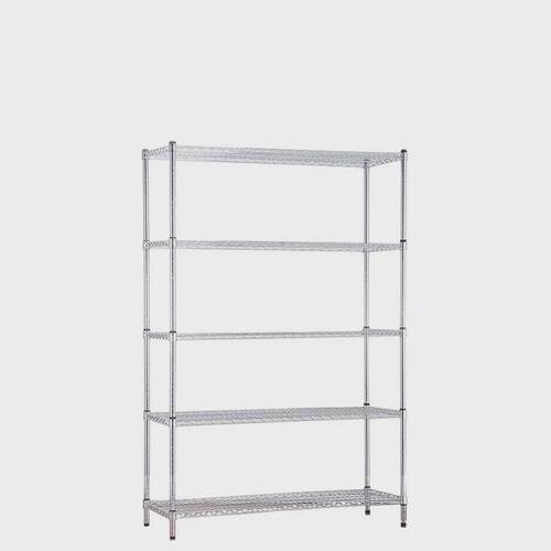 厂家直销五层镀铬线网货架仓库工厂不锈钢金属防静电储物置物架