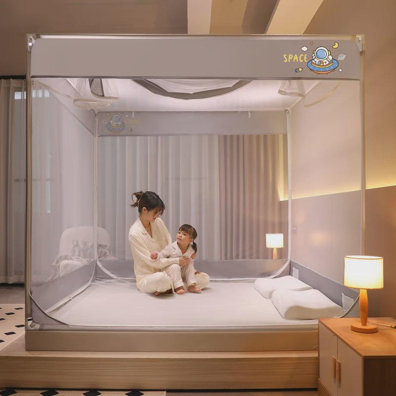 香龄|多功能防摔方顶蚊帐家用卧室宝宝儿童母婴级加厚防掉蚊帐