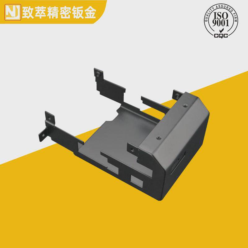精密钣金工厂镭射下料切割折弯打磨R角烤黑漆家电电器精密钣金件