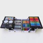 145儿童盒可水洗水彩笔套装 幼儿园彩色笔铝画笔美术学生绘画