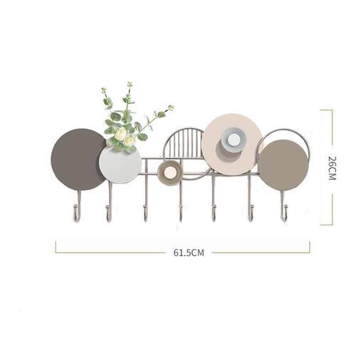 eq4f免打孔入户门玄关衣帽墙上钥匙收纳壁挂入户门后墙壁挂钩钩挂