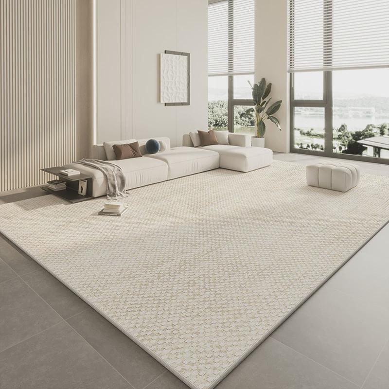 客厅地毯防水可擦免洗卧室易打理高级感春夏简约沙发耐脏茶几地毯