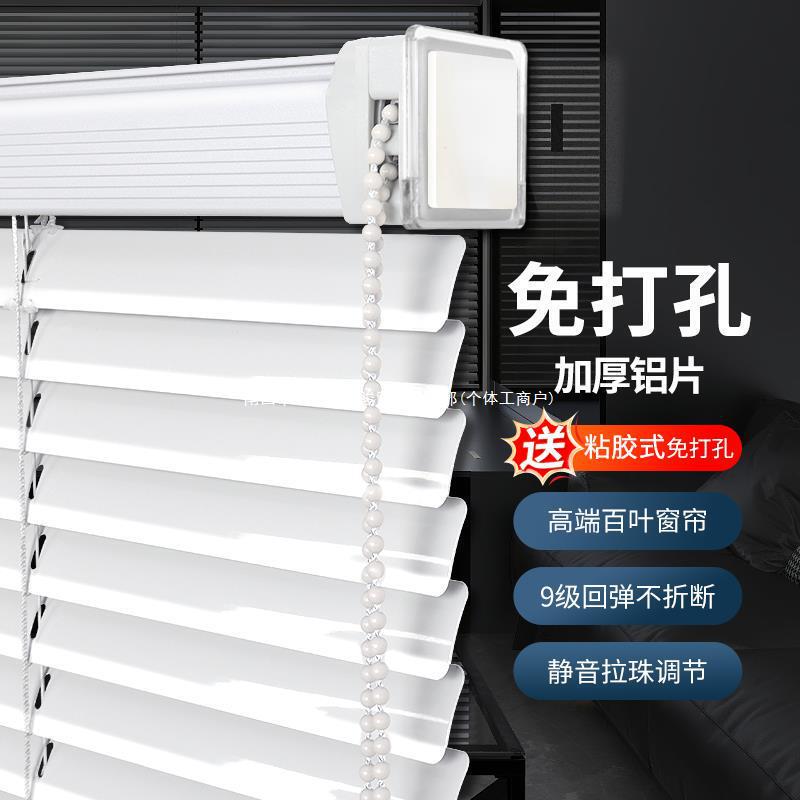 2024新款免打孔百叶窗帘浴室办公室卫生间遮挡帘遮光卷拉式卷帘