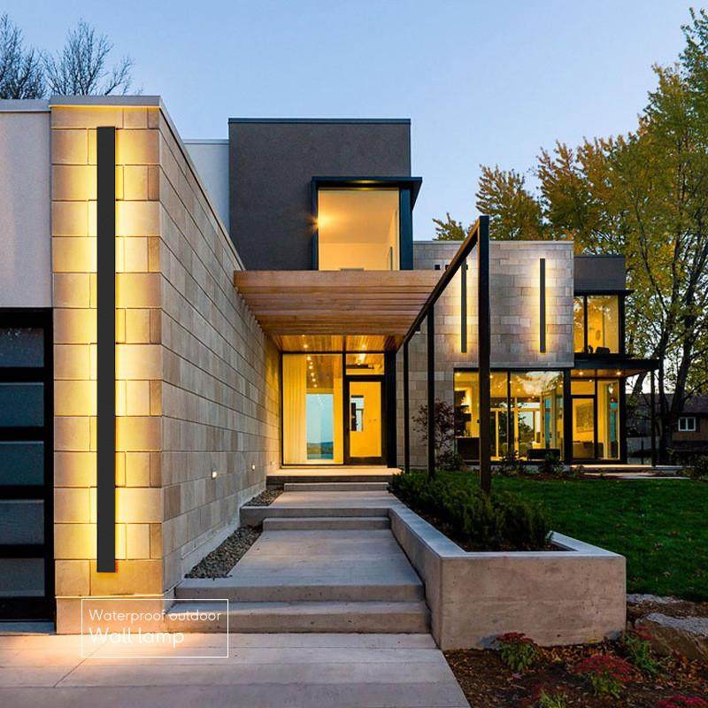 户外壁灯防水led线条灯北欧别墅长条中山简约洗墙灯庭院灯灯具,家装灯饰光源,壁灯,淘宝优惠券,粉丝福利购,淘宝优惠卷