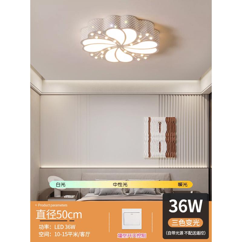 主卧室灯2025新款客厅led吸顶灯儿童大全现代简约中山灯具房间灯
