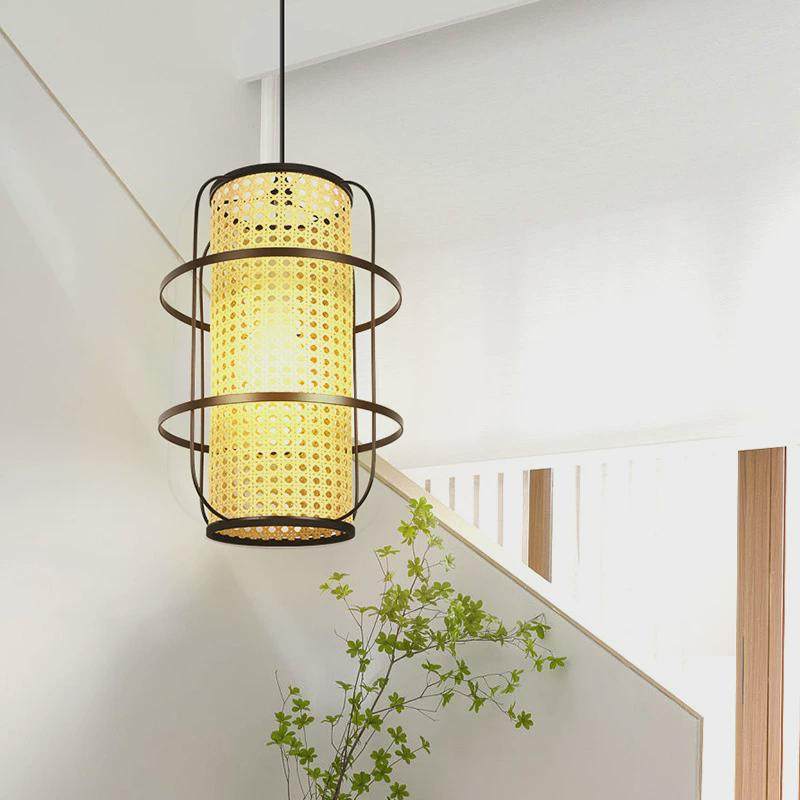 藤艺吊灯中式简约竹藤吊灯客厅卧室民宿侘田园日式楼梯寂风吊灯,家装灯饰光源,餐厅吊灯,淘宝优惠券,粉丝福利购,淘宝优惠卷