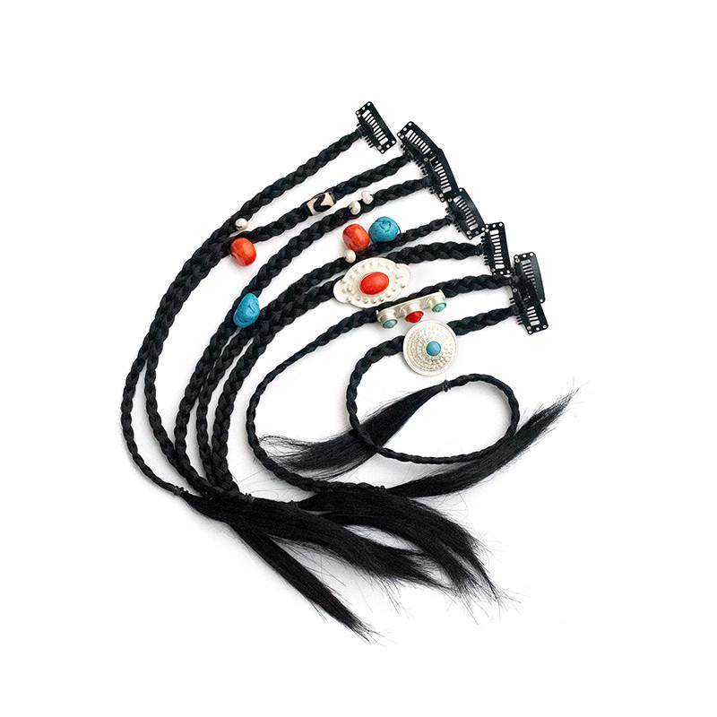 藏风宝石假发麻花辫假发辫子女表演造型假发民族风旅拍藏族头饰,美发护发/假发,其它假发,淘宝优惠券,粉丝福利购,淘宝优惠卷