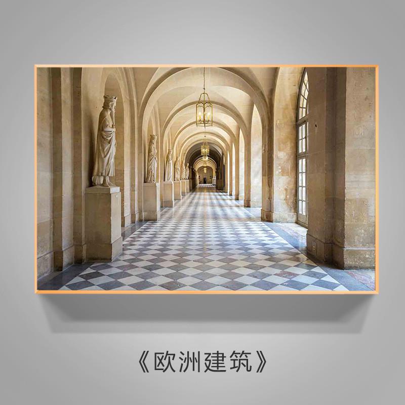 客厅装饰画工业风建筑家居办公室壁画酒店网红直播沙发背景墙挂画图片