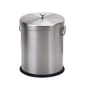 新港式 全不锈钢茶水茶渣桶带盖加厚圆形大小号废水垃圾桶茶庄专用