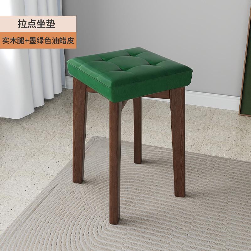 实木凳子椅子小户型餐椅餐桌家用复古轻奢现代简约木凳可叠放餐凳
